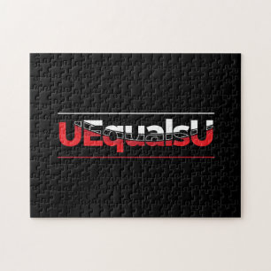 Puzzle UEqualsU Arte de tipografía indetectable de VIH