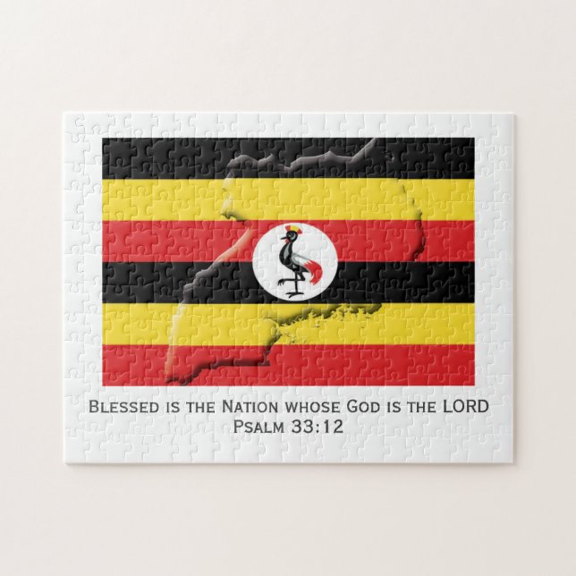 Puzzle UGANDA | Nación Bendecida | BANDERA DE UGANDA (Horizontal)