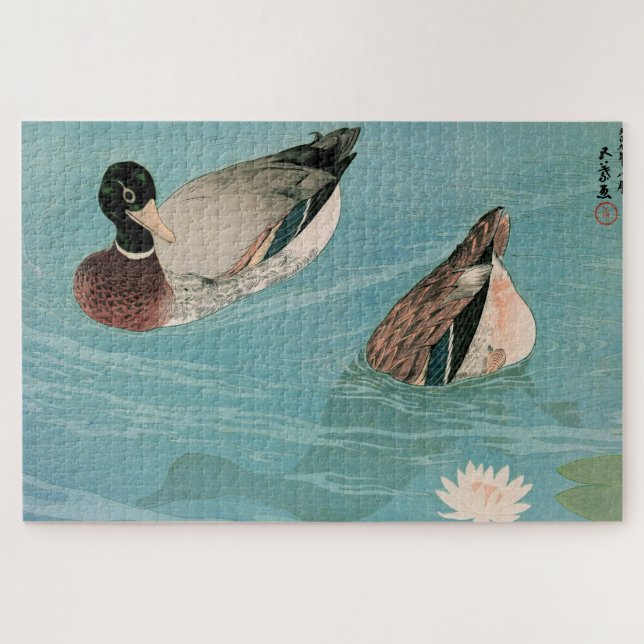 Puzzle Ukiyoe [Goyo] Ducks (Horizontal)