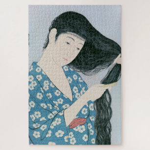 Puzzle Ukiyoe [Goyo] Peinado de pelo