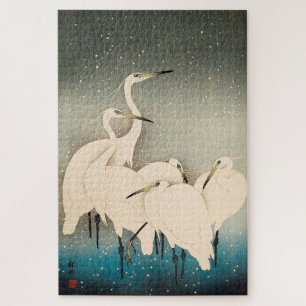 Puzzle Ukiyoe - Grasas en nieve