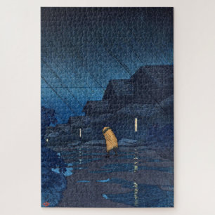 Puzzle ukiyoe [hasui] ducha nocturna C24, Teradomari