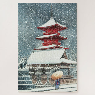 Puzzle ukiyoe - hasui - m10 - Santuario Toshogu, Ueno -