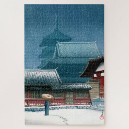 Puzzle ukiyoe - hasui - Templo Tennoji número 31 en Osaka