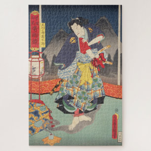 Puzzle ukiyoe - Toyokuni - No.12 tengukozō Kiritarō -