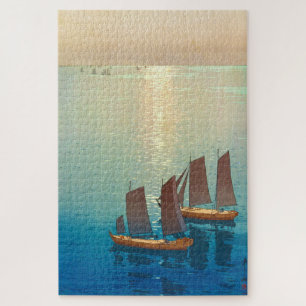 Puzzle ukiyoe - Yoshida - 01 - El mar abrasador