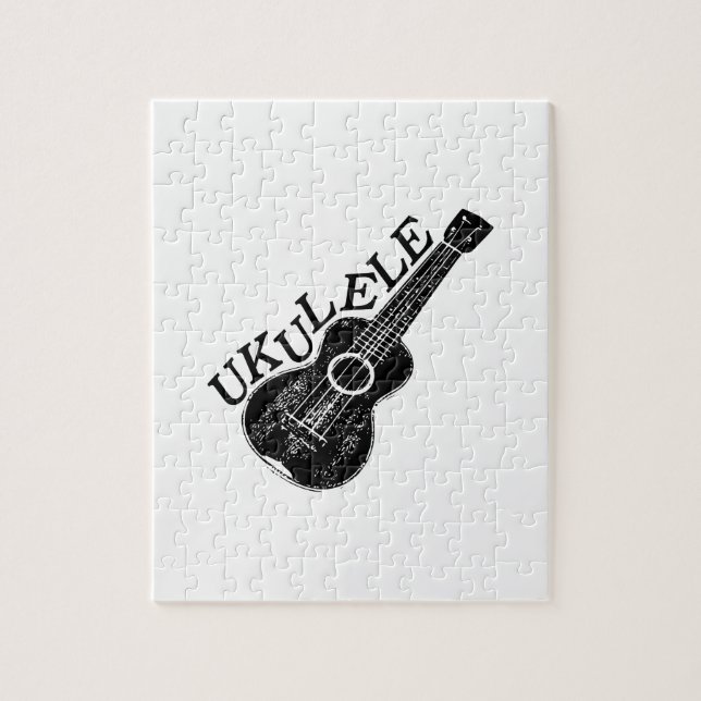 Puzzle Ukulele Mensajes De Texto E Imagen (Vertical)