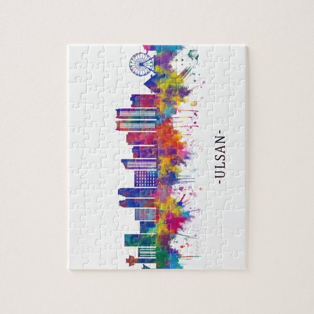 Puzzle Ulsan South Korea Skyline (Vertical)