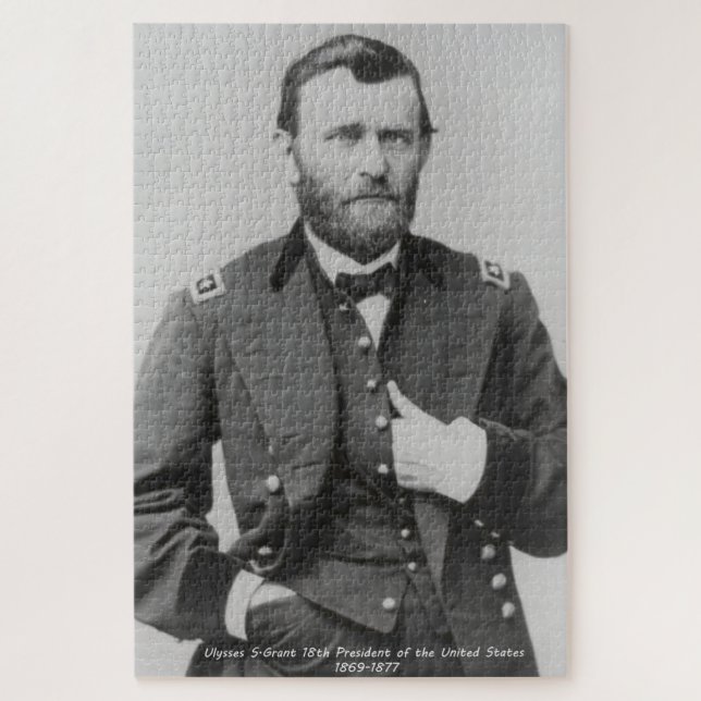 Puzzle Ulysses S. Grant18º Presidente de América. Rompeca (Vertical)