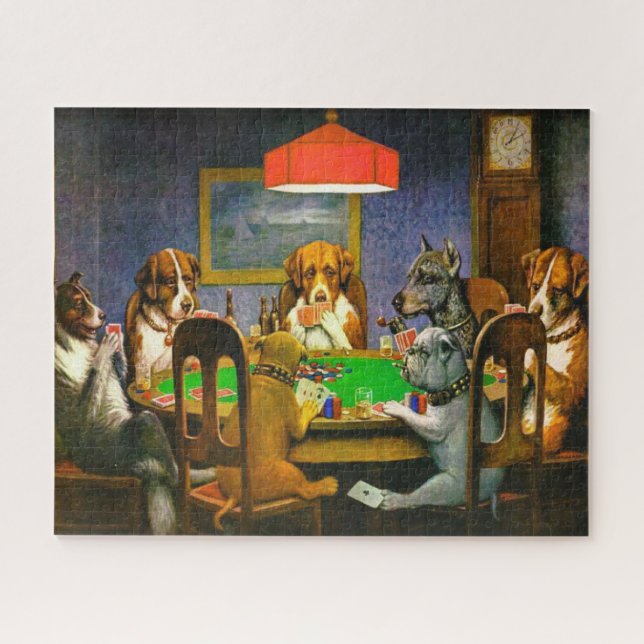 Puzzle Un amigo en necesidad Perros jugando póquer 1903 (Horizontal)