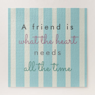 Puzzle Un amigo es lo que el corazón necesita Lindas amis