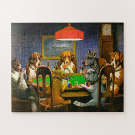 Puzzle Un amigo que necesita perros jugando al póquer 190