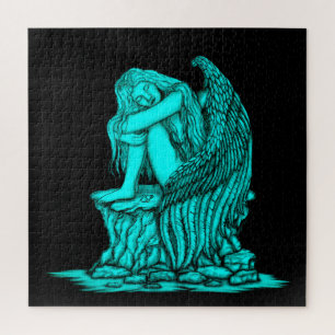 Puzzle Un ángel dormido en la piedra