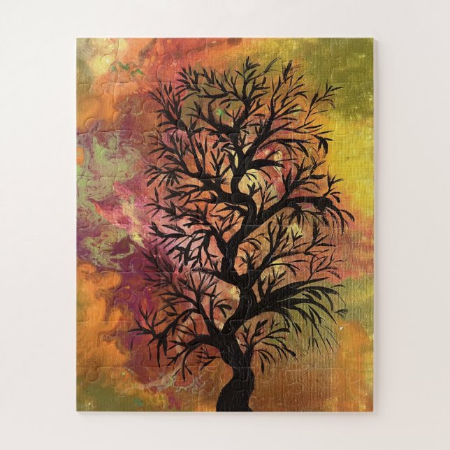 Puzzle Un árbol en la tormenta (Vertical)