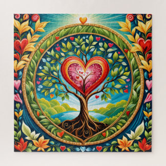 Puzzle Un arbre de vie plein d'amour