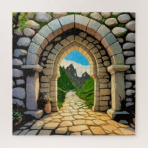 Un arco de piedra vibrante