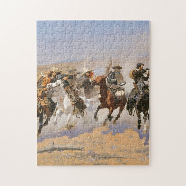 Puzzle Un Baño Para La Madera Por Frederick Remington (Vertical)