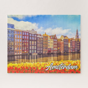 Puzzle Un bello día en Ámsterdam, Países Bajos
