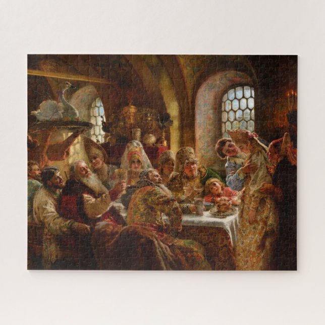 Puzzle Un Boyar Boda festín de Konstantin Makovsky (Horizontal)