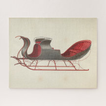 Un caballo abierto en Sleigh - Navidades