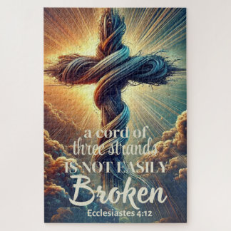 Puzzle "Un cable de tres hebras" Eclesiastes 4:12