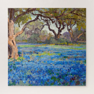 Puzzle Un campo de Bluebonnets en Alamo Heights, 1919,