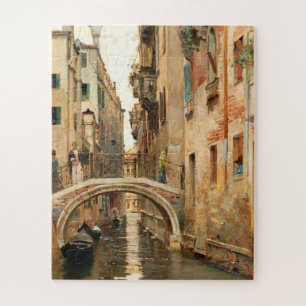 Puzzle Un canal en Venecia