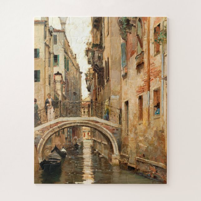Puzzle Un canal en Venecia (Vertical)