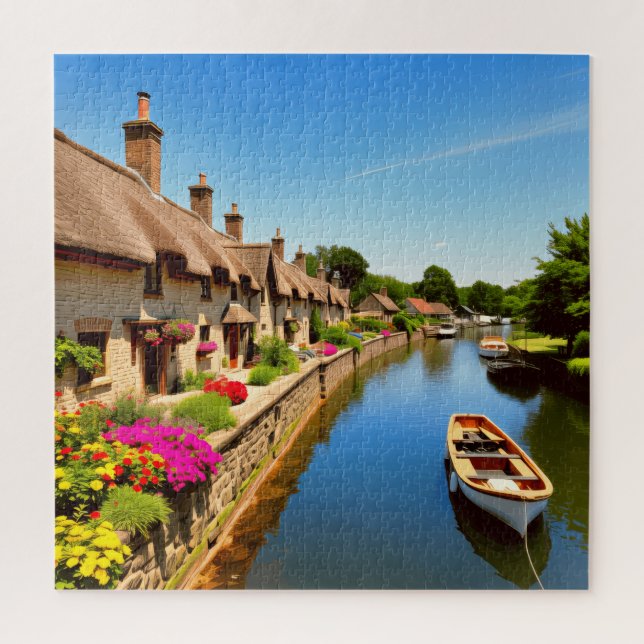 Puzzle Un canal tranquilo (Vertical)