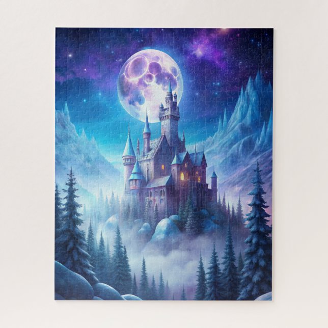 Puzzle Un castillo en invierno (Vertical)
