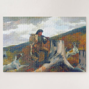Puzzle Un cazador y perros Winslow Homer Circa 1891