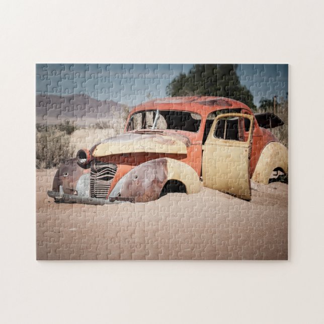 Puzzle Un Coche Antiguo. (Horizontal)