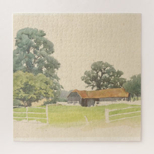 Puzzle Un corral de campo de Bedfordshire (siglo XIX)