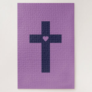 Puzzle Un Crucifijo con Corazón Arte de Amor Sagrado