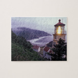 Puzzle Un día brumoso en la costa de Oregón en Heceta