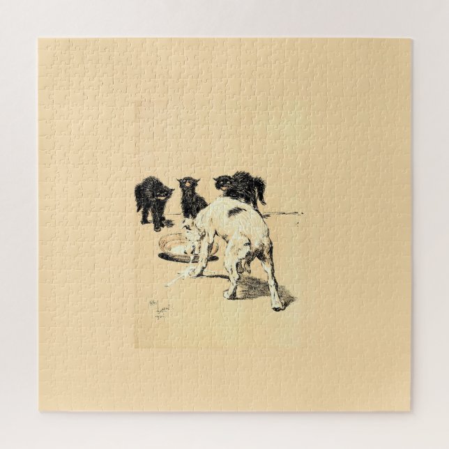 Puzzle Un Día Del Perro Pl 03 (1902) Cecil Charles Tapest (Vertical)