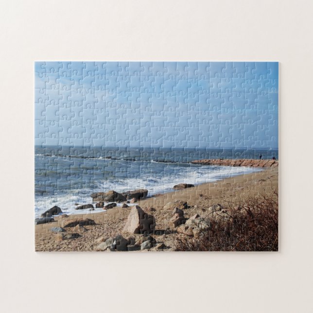 Puzzle Un día en el Parque Estatal Hammonasset Beach en C (Horizontal)