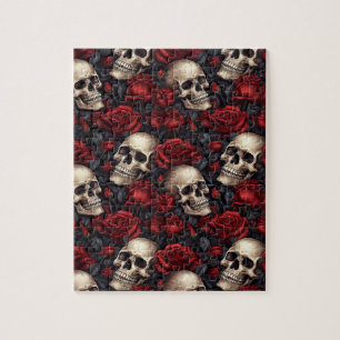 Puzzle Un diseño de la serie A Skull and Roses 10