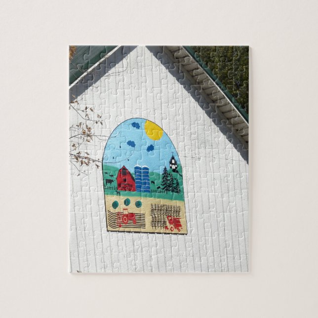 Puzzle Un divertido barn quilt (Vertical)