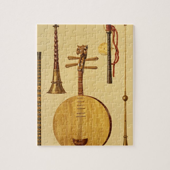 Puzzle Un dizi, un sona, un yueqin, chino, un hich (Vertical)