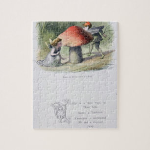Puzzle Un duende en busca de una hada, ilustracion de