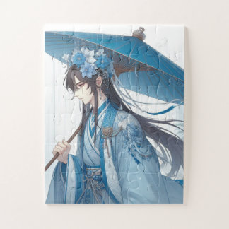 Puzzle Un encantador Señor Chino (Estilo Manga Oriental)