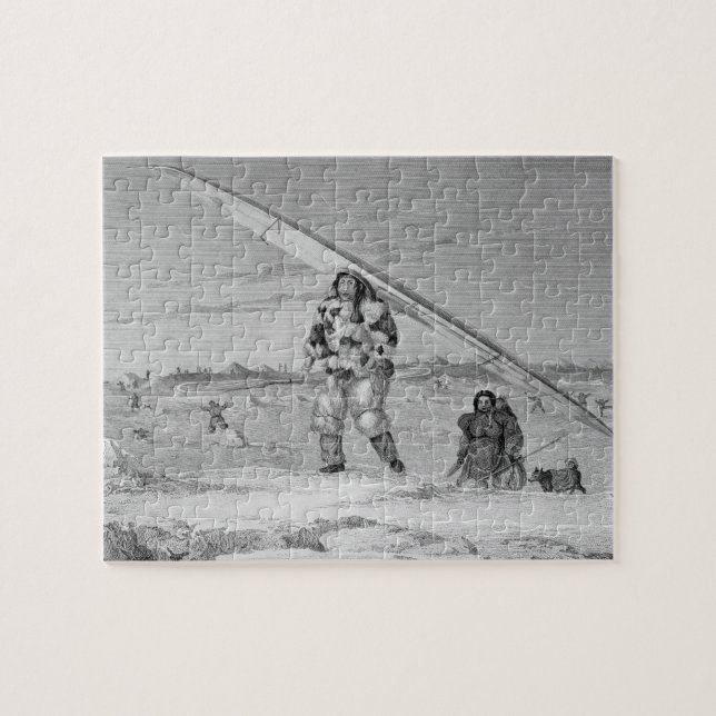 Puzzle Un Eskimaux de Igloolik, llevando un jacke de la (Horizontal)