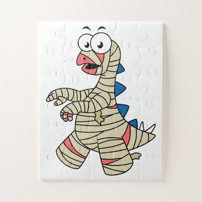 Puzzle Un Estegosaurio Personalizado Se Vestió Como Una M (Vertical)