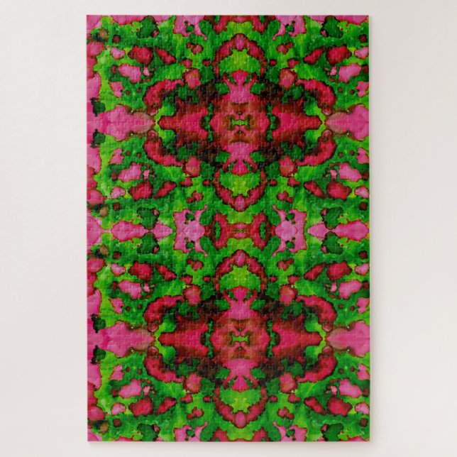 Puzzle Un estudio en rosa y verde (Vertical)