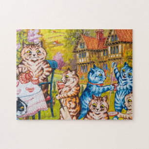 Puzzle Un Fiesta de té de verano por Louis Wain