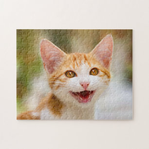 Puzzle Un gatito gracioso sonriente gatito gracioso frent