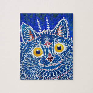Puzzle Un gato de estilo gótico por Louis Wain