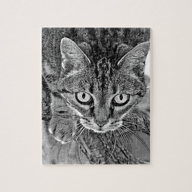 Puzzle Un gato lindo en el árbol (Vertical)