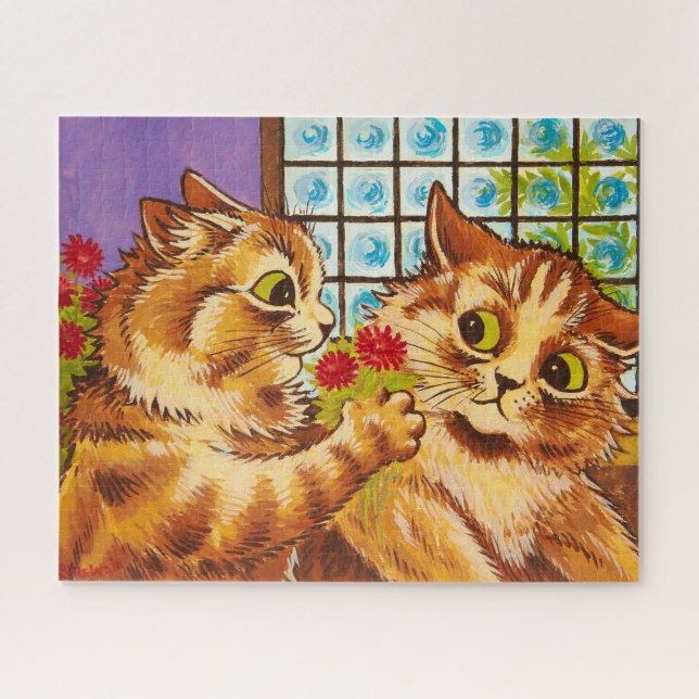 Puzzle Un gesto romántico de Louis Wain (Horizontal)